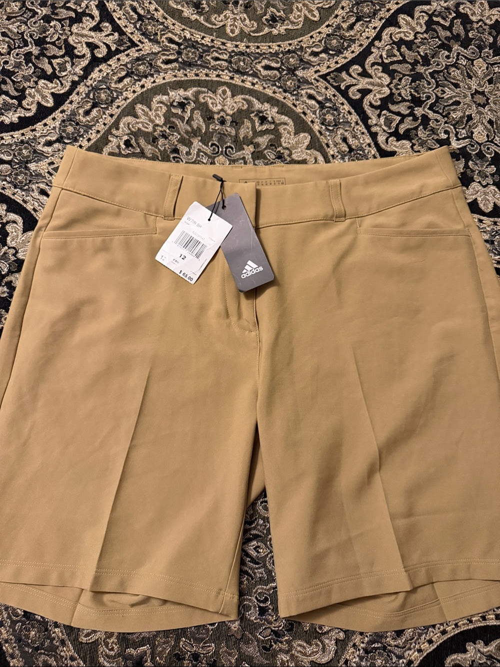 Adidas Women's Tan Khaki Golf Shorts Size 11